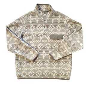 Southern Grit Southwest Horizon Tundra Fleece Snap Pullover Large